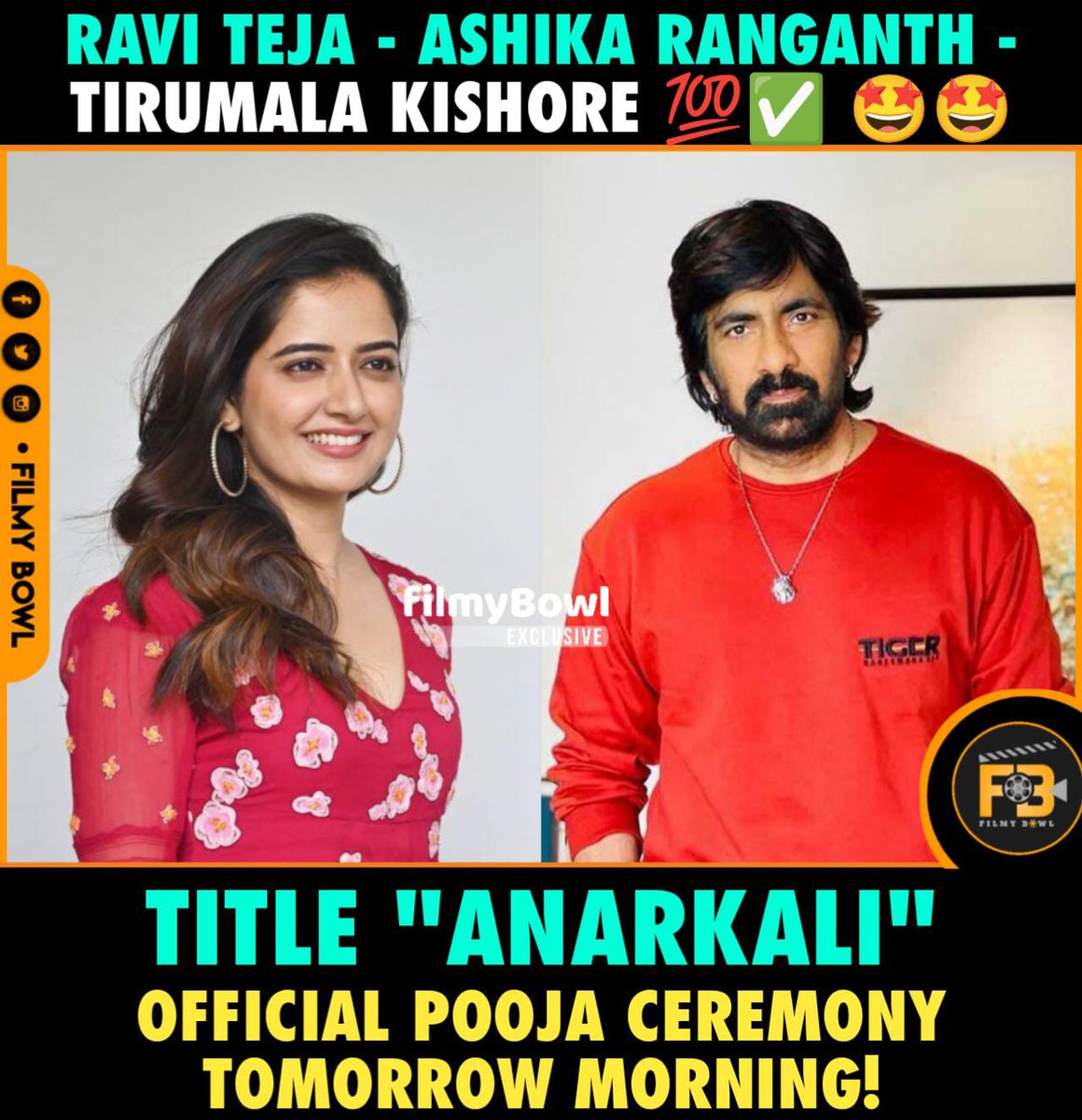 FilmyBowl's tweet image. #RaviTeja #AshikaRanganath #Anarkali