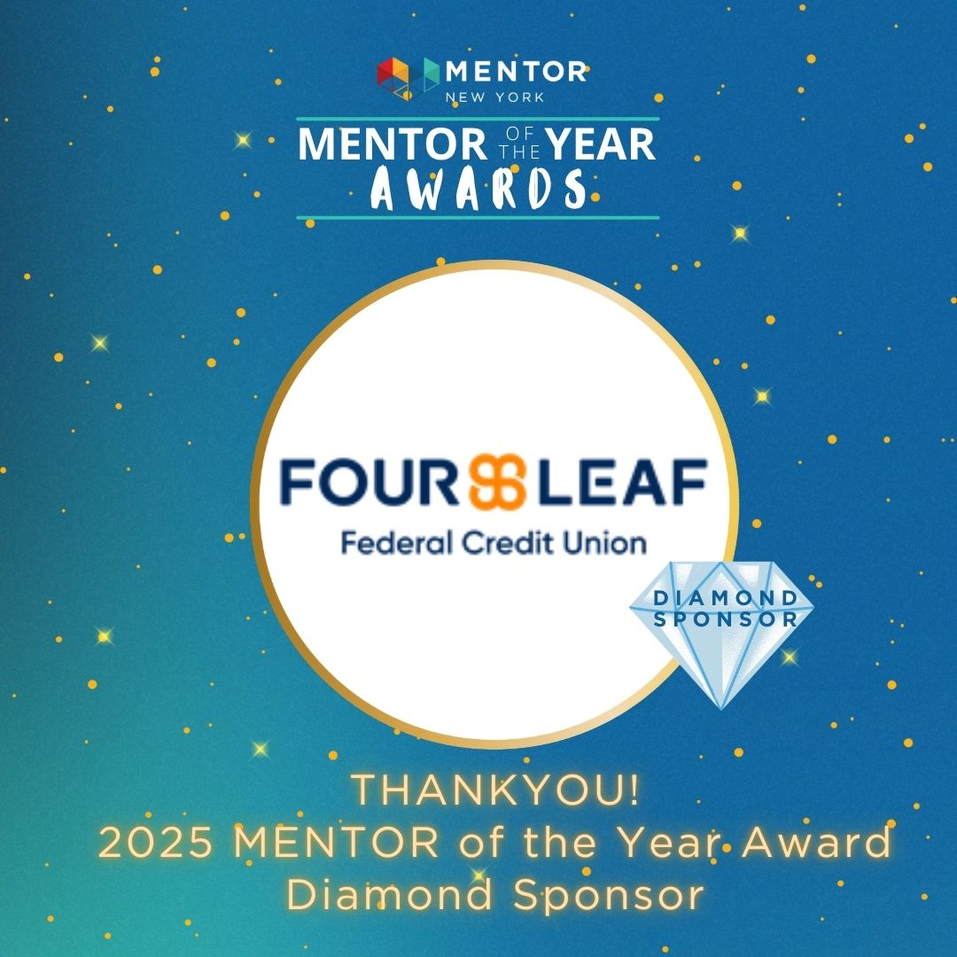 Huge thanks to FourLeaf FCU for being a Diamond Sponsor of the 2025 MENTOR of the Year Awards! 👏Grateful for CEO Linda Armyn, a MENTOR NY board member, for her leadership + dedication to mentoring. 💙
#MENTORNewYork #MentorshipMatters #FourLeafFCU