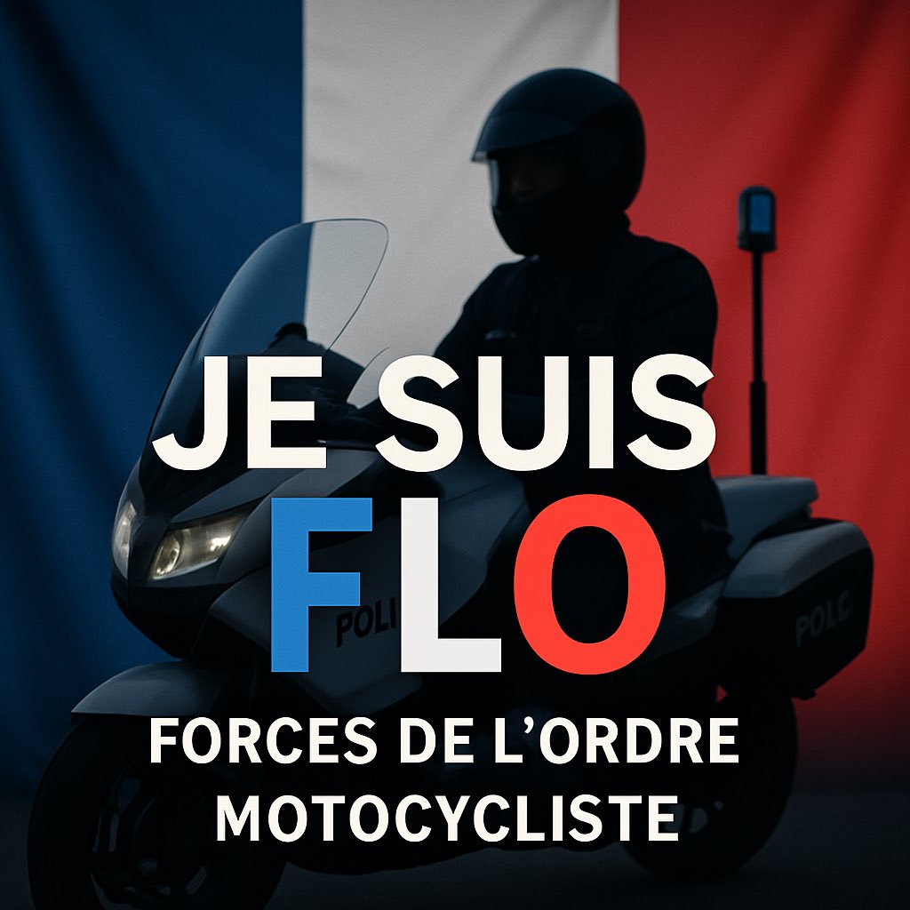 Aujourd’hui plus que jamais ! JE SUIS FLO ! En soutien au #policier #Florian  Like / Partage
