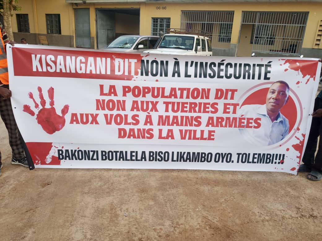 Il ne se passe pas un jour sans qu'une vie soit fauchée par des hommes en armes à Kisangani. 
Cette situation ne peut laisser indifférente toute personne éprise de paix. Agissons maintenant, avant qu'il ne soit tard!