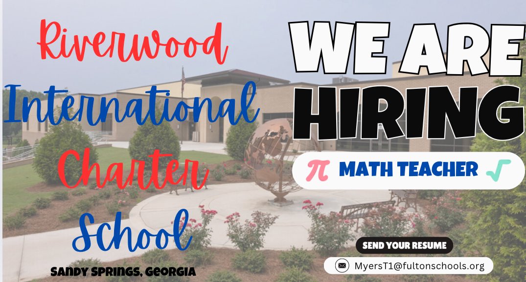 Trisha Myers (@twallmyers) on Twitter photo Come be a part of our dynamic math department <a href="/RiverwoodICS/">Riverwood ICS</a>. Looking for an outstanding, supportive educator to join us! Come be a part of our dynamic math department <a href="/RiverwoodICS/">Riverwood ICS</a>. Looking for an outstanding, supportive educator to join us!