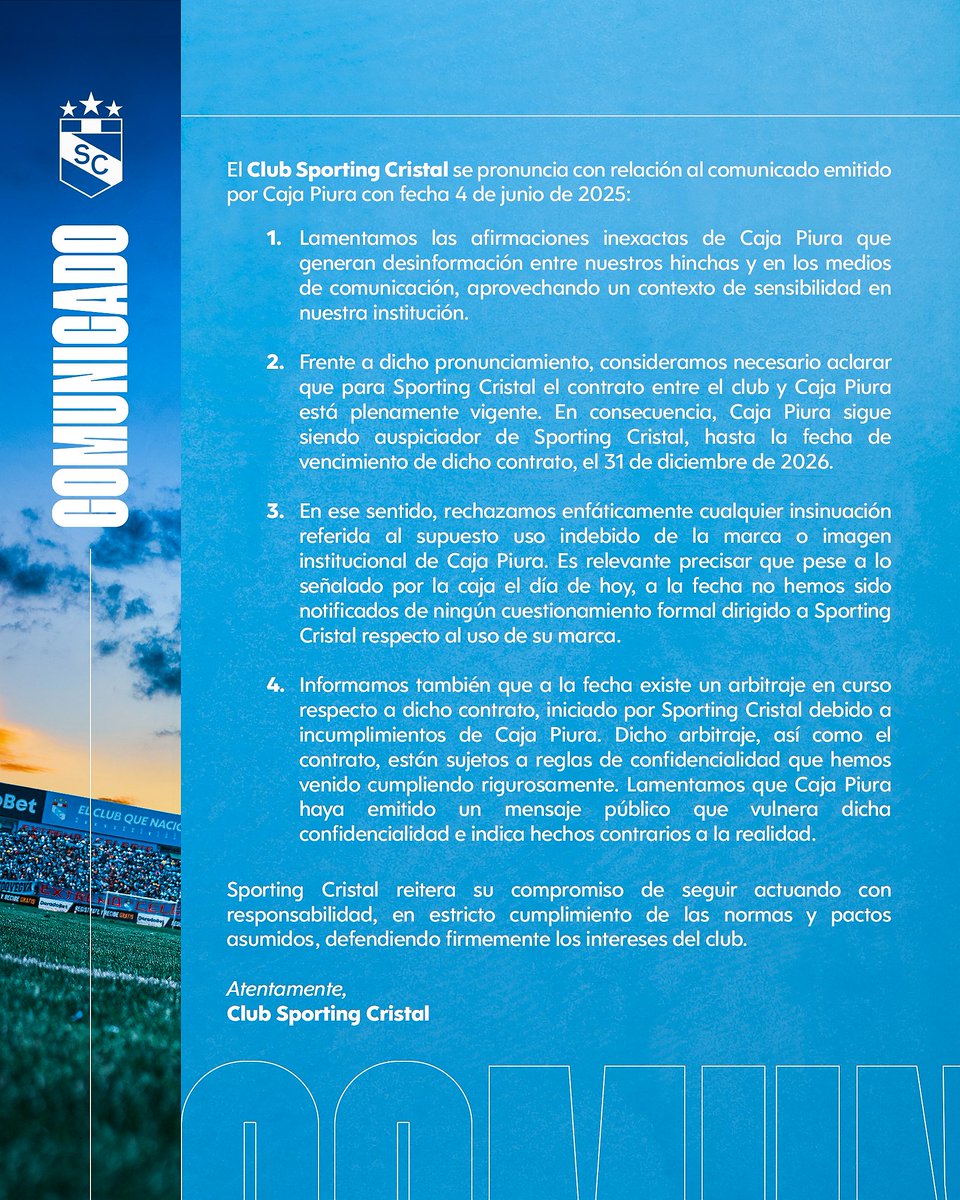 Club Sporting Cristal tweet media