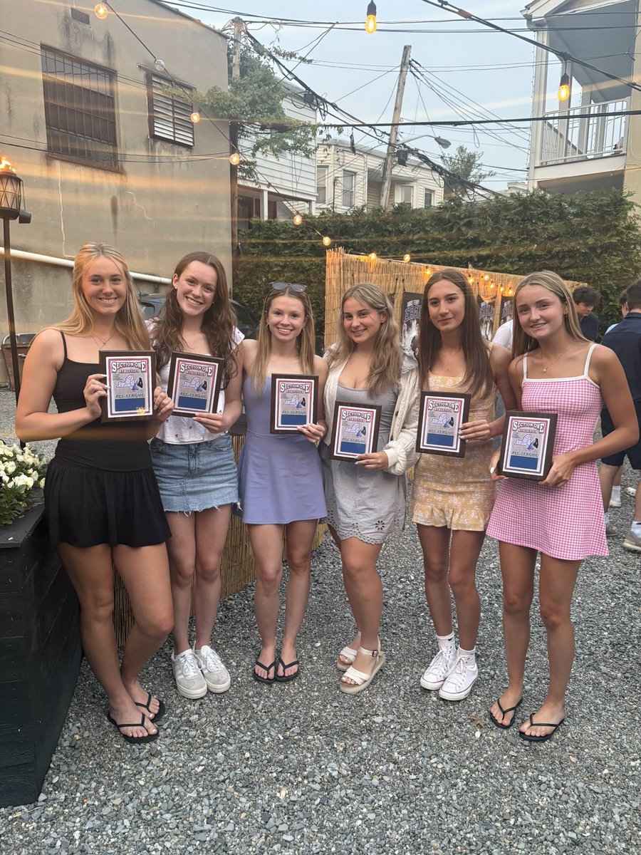 Congratulations to six of our athletes in receiving All League! 💙🥍

From left to right:
Hope McCormack 
Mary O’Dea
Caileigh Doyle 
Ella O’Connor 
Eleni Georgioudakis 
Molly O’Brien