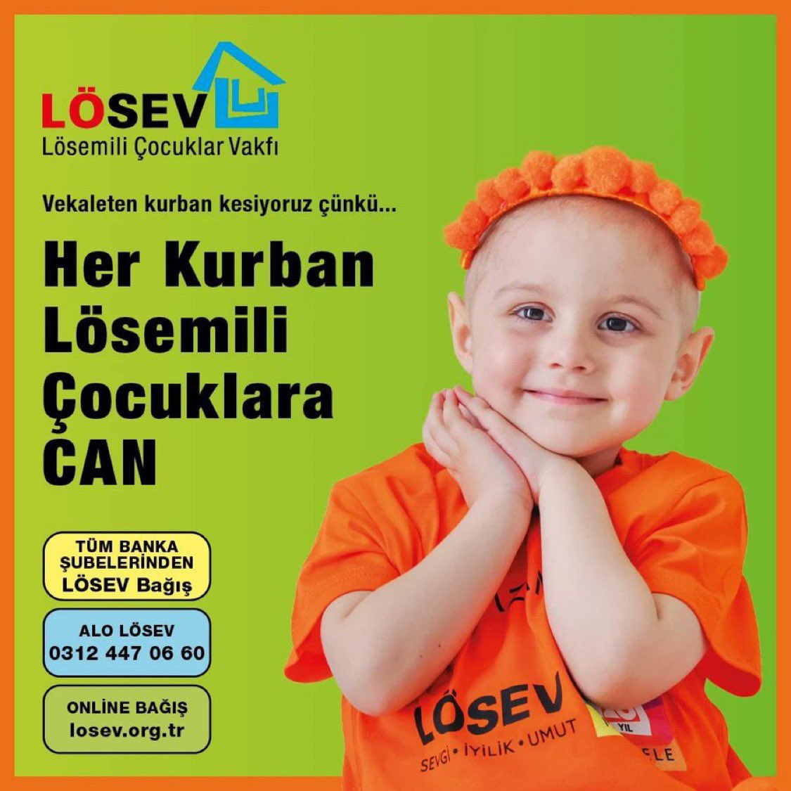 LÖSEV desteklerinizi bekliyor!

<a href="/losev1998/">LÖSEV</a> 
#HerKurbanLösemiliÇocuklaraCan