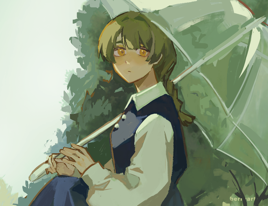 luberryart's tweet image. Painted over an old OC art from 2021