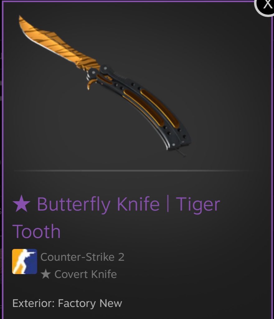 🎉🎁⚡️ FLASH GIVEAWAY ⚡️🎁🎉

★ Buttertfly Knife | Tiger Tooth [Factory New]

To enter:

- RT
- Turn on notifications 🔔
- Reply proof below 👇

⏳ Rolling in a couple of hours