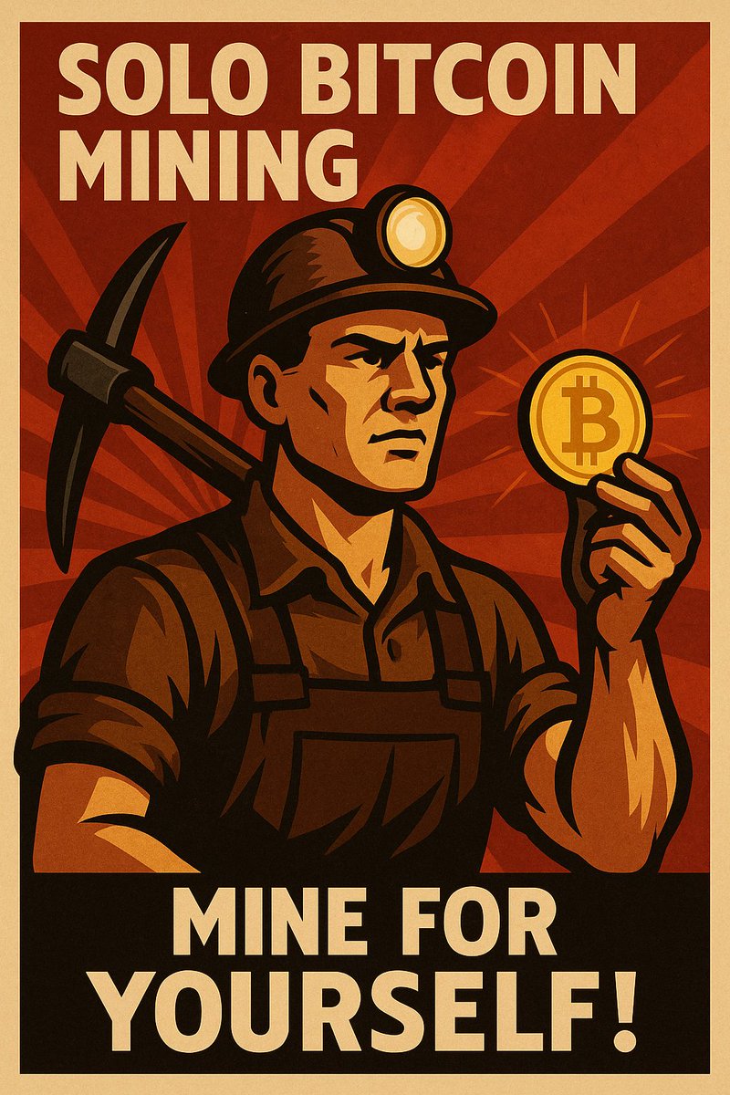 SATMiner73's tweet photo. 🚨🔨 TO EACH HIS HASH!
The network is strong when the miner is bold.
Stand alone. Stand proud.
💥 MINE FOR YOURSELF 💥
#SoloMining #Bitcoin #ProofOfWork #StackSats #BTCVictory https://t.co/WHQ2Qy8Fti