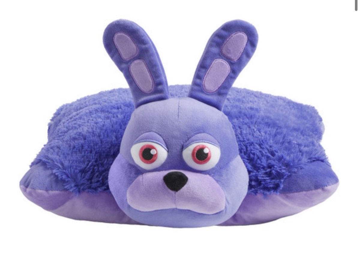 The Bonnie Pillow Pet is now available for order! 
Link below to Source:
pillowpets.com/fnaf-bonnie-pl…
