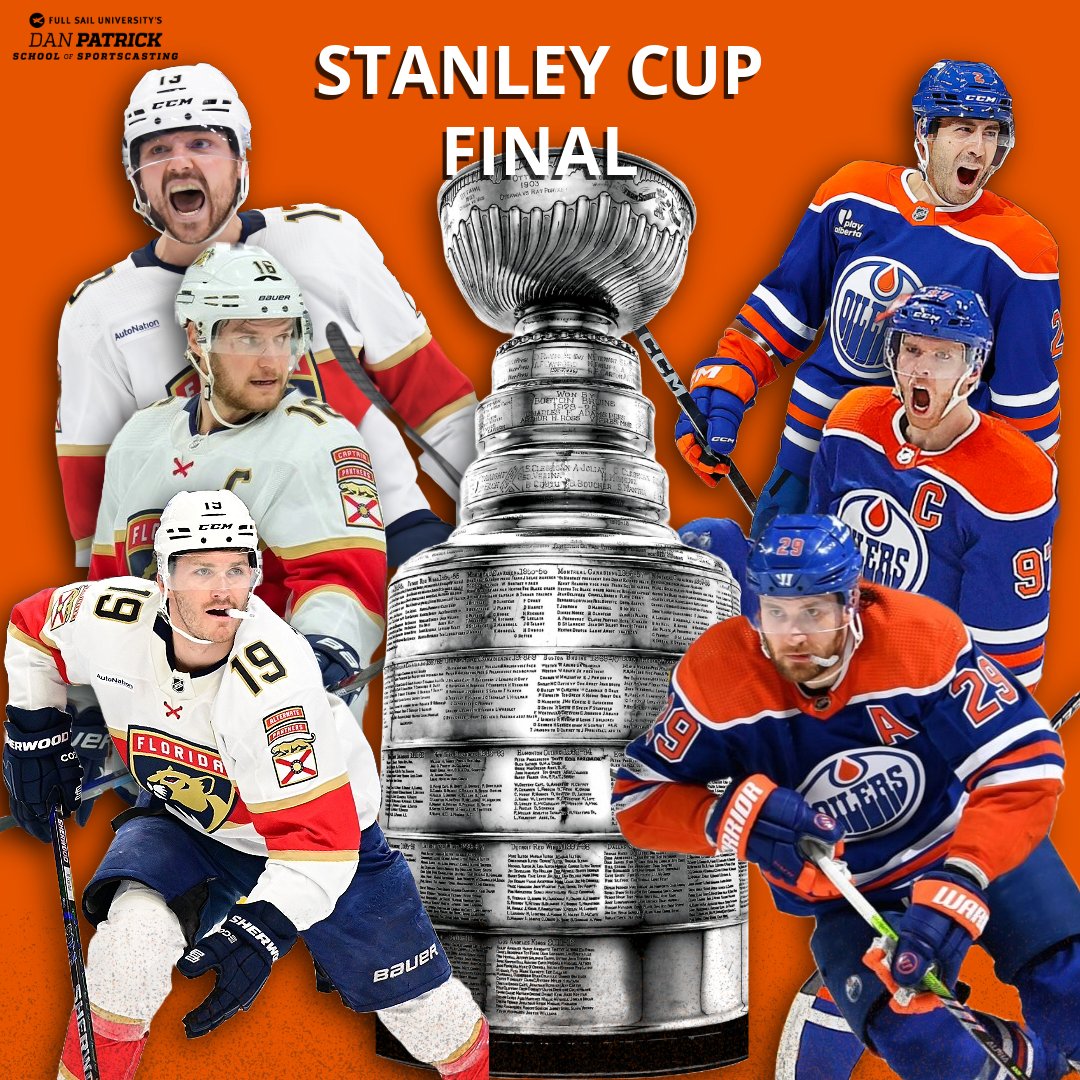 Dan Patrick School of Sportscasting (@danpatrickedu) on Twitter photo The #StanleyCup Final starts tonight! Who's winning the rematch between <a href="/FlaPanthers/">Florida Panthers</a> and <a href="/EdmontonOilers/">Edmonton Oilers</a>? The #StanleyCup Final starts tonight! Who's winning the rematch between <a href="/FlaPanthers/">Florida Panthers</a> and <a href="/EdmontonOilers/">Edmonton Oilers</a>?