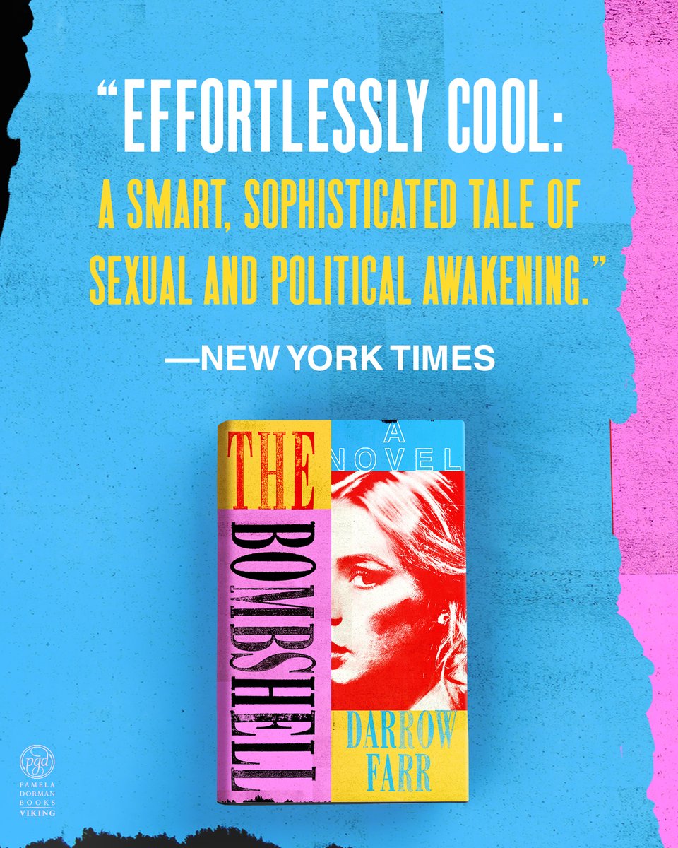 Viking Books (@vikingbooks) on Twitter photo "If a book could possess “French-Girl Style”... THE BOMBSHELL would have it. Darrow Farr’s debut novel is effortlessly cool: a smart, sophisticated tale of sexual and political awakening." —<a href="/nytimes/">The New York Times</a>
Start reading THE BOMBSHELL now 👉 bit.ly/3Fq1zVS "If a book could possess “French-Girl Style”... THE BOMBSHELL would have it. Darrow Farr’s debut novel is effortlessly cool: a smart, sophisticated tale of sexual and political awakening." —<a href="/nytimes/">The New York Times</a>
Start reading THE BOMBSHELL now 👉 bit.ly/3Fq1zVS
