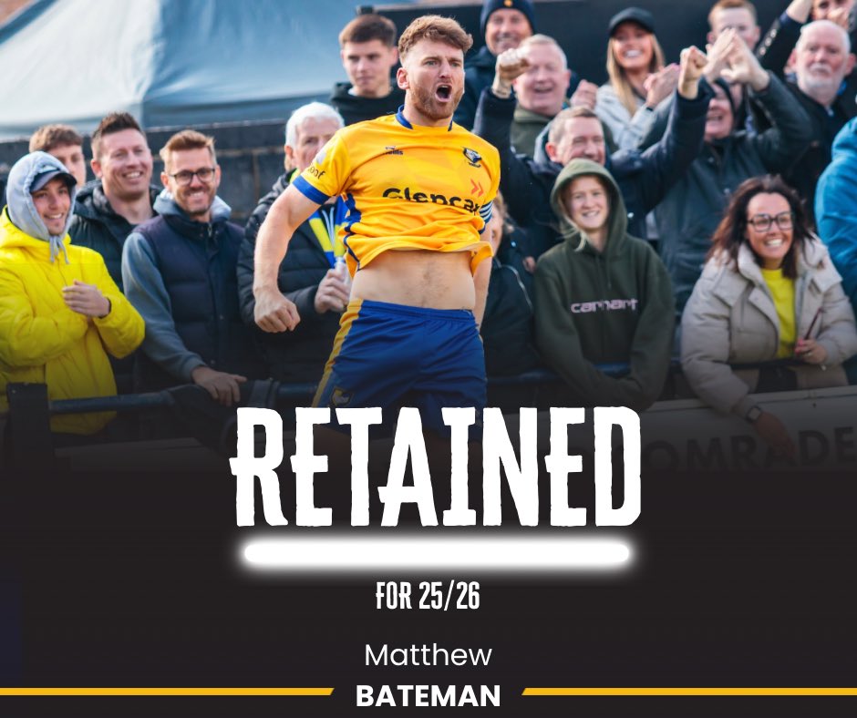 Berkhamsted FC (@berkofc) on Twitter photo MATTY BATEMAN IS STAYING PUT! 👊🏻
Last seasons skipper, leader, and club captain is locked in for another season.
Already 166 appearances for the Comrades scoring 89 goals.
We look forward to <a href="/mattbateman95/">Matt Bateman</a> adding many more.
Massive boost on and off the pitch, let’s go MATTY BATEMAN IS STAYING PUT! 👊🏻
Last seasons skipper, leader, and club captain is locked in for another season.
Already 166 appearances for the Comrades scoring 89 goals.
We look forward to <a href="/mattbateman95/">Matt Bateman</a> adding many more.
Massive boost on and off the pitch, let’s go