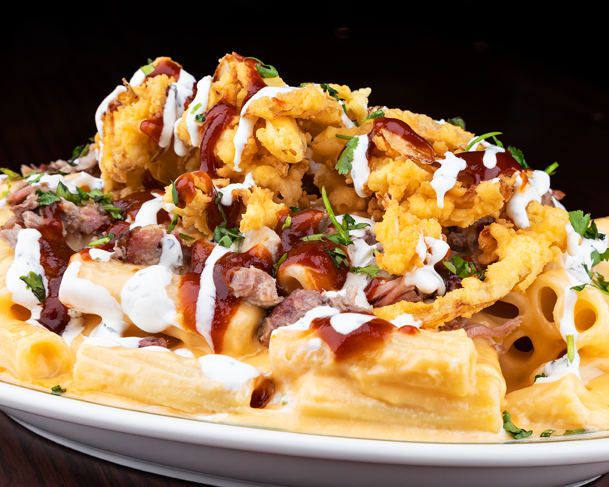 Mac &amp; Cheese is the only way we want to celebrate National Cheese Day 🧀🤤! Are you ordering our Buffalo Mac &amp; Cheese 🦬 or our Pulled Pork Mac &amp; Cheese 🐖? Let us know in the comments 👇👇
.
.
.
.
#nationalcheeseday #macandcheese #buffalomacandcheese #pulledporkmacandcheese