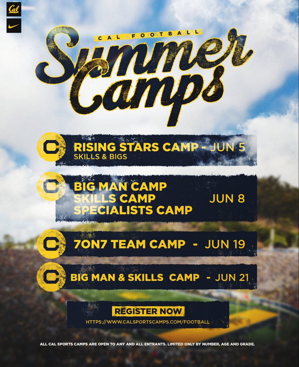 Sahej Basati (@sahej49661041) on Twitter photo I will be attending the Cal Football Big Man Camp on June 8th!
#GoBears
<a href="/CalFootball/">Cal Football</a> <a href="/browning_coach/">Andrew Browning</a> <a href="/dahaithc10/">Derek Haithcock</a> <a href="/SacBee_JoeD/">Joe Davidson</a> <a href="/BrandonHuffman/">Brandon Huffman</a> <a href="/dlinevids1/">DLineVids</a> I will be attending the Cal Football Big Man Camp on June 8th!
#GoBears
<a href="/CalFootball/">Cal Football</a> <a href="/browning_coach/">Andrew Browning</a> <a href="/dahaithc10/">Derek Haithcock</a> <a href="/SacBee_JoeD/">Joe Davidson</a> <a href="/BrandonHuffman/">Brandon Huffman</a> <a href="/dlinevids1/">DLineVids</a>