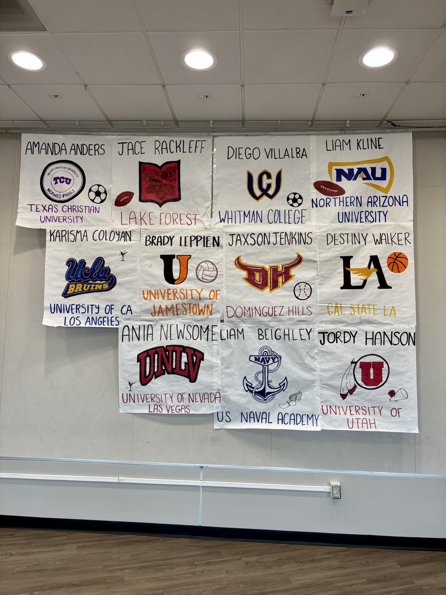 MHHS Student-Athlete Signing Day 2025 🎉
MHHS proudly celebrates our senior student-athletes who have committed to continuing their academic and athletic journeys at the collegiate level! 🏅📚 Congratulations!