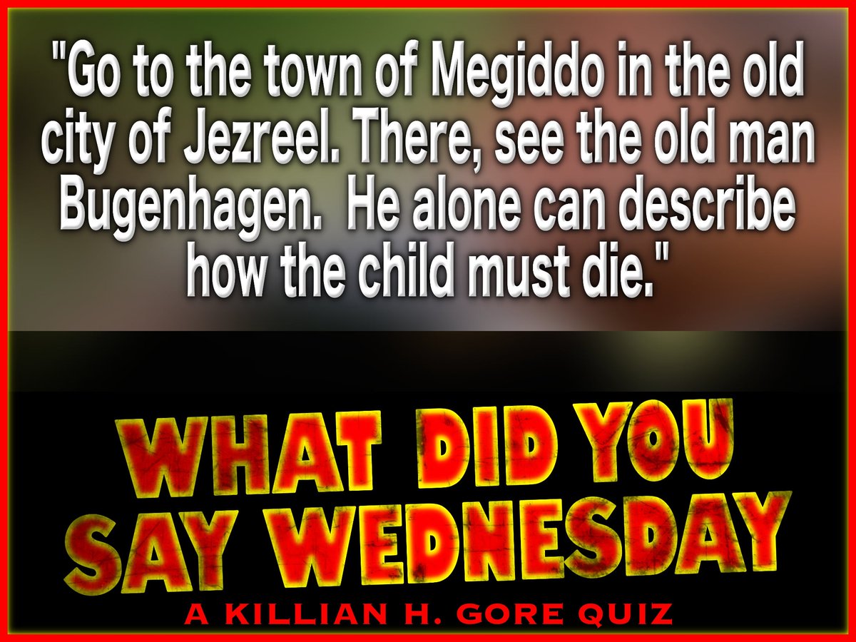 killianhgore's tweet photo. It's What Did You Say Wednesday time! Can you name which horror movie this quote is from?
#whatdidyousaywednesday #horror #horrorquotes #horrorgames #horrormovies https://t.co/ZeWleMT23K