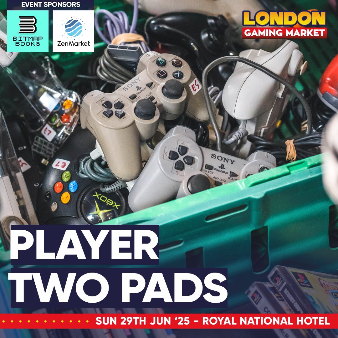 Video Game Market (@thevgmarket) on Twitter photo Be honest… how many working controllers do you have? Avoid “Player 2 not ready” & grab spares at London Gaming Market! 🎮 🎮 🎮 🎮 eventbrite.co.uk/e/1098056429339
Event Sponsors
@Bitmap_Books 📚 linktr.ee/bitmapbooks
<a href="/zenmarket_en/">ZenMarket EN</a> 🗾 go.zenmarket.jp/replayevents
#LondonGameMarket Be honest… how many working controllers do you have? Avoid “Player 2 not ready” & grab spares at London Gaming Market! 🎮 🎮 🎮 🎮 eventbrite.co.uk/e/1098056429339
Event Sponsors
@Bitmap_Books 📚 linktr.ee/bitmapbooks
<a href="/zenmarket_en/">ZenMarket EN</a> 🗾 go.zenmarket.jp/replayevents
#LondonGameMarket