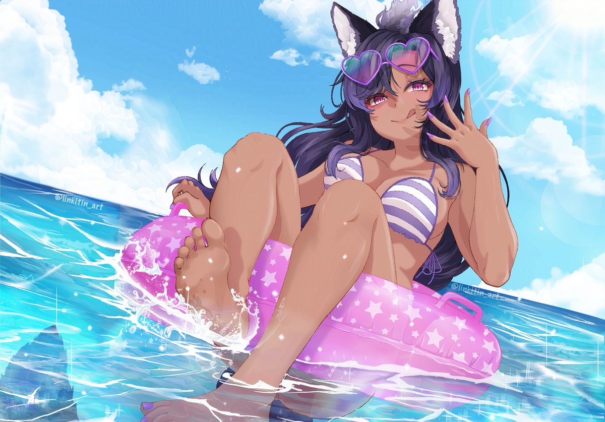 ampersattical's tweet photo. Summer time sadness ain't got nothing on me!~ 🦝☀️✨
🎨by @Linkitin_art || #interstellarroadkill #VGenComm #commission https://t.co/t3a4cDFWrr