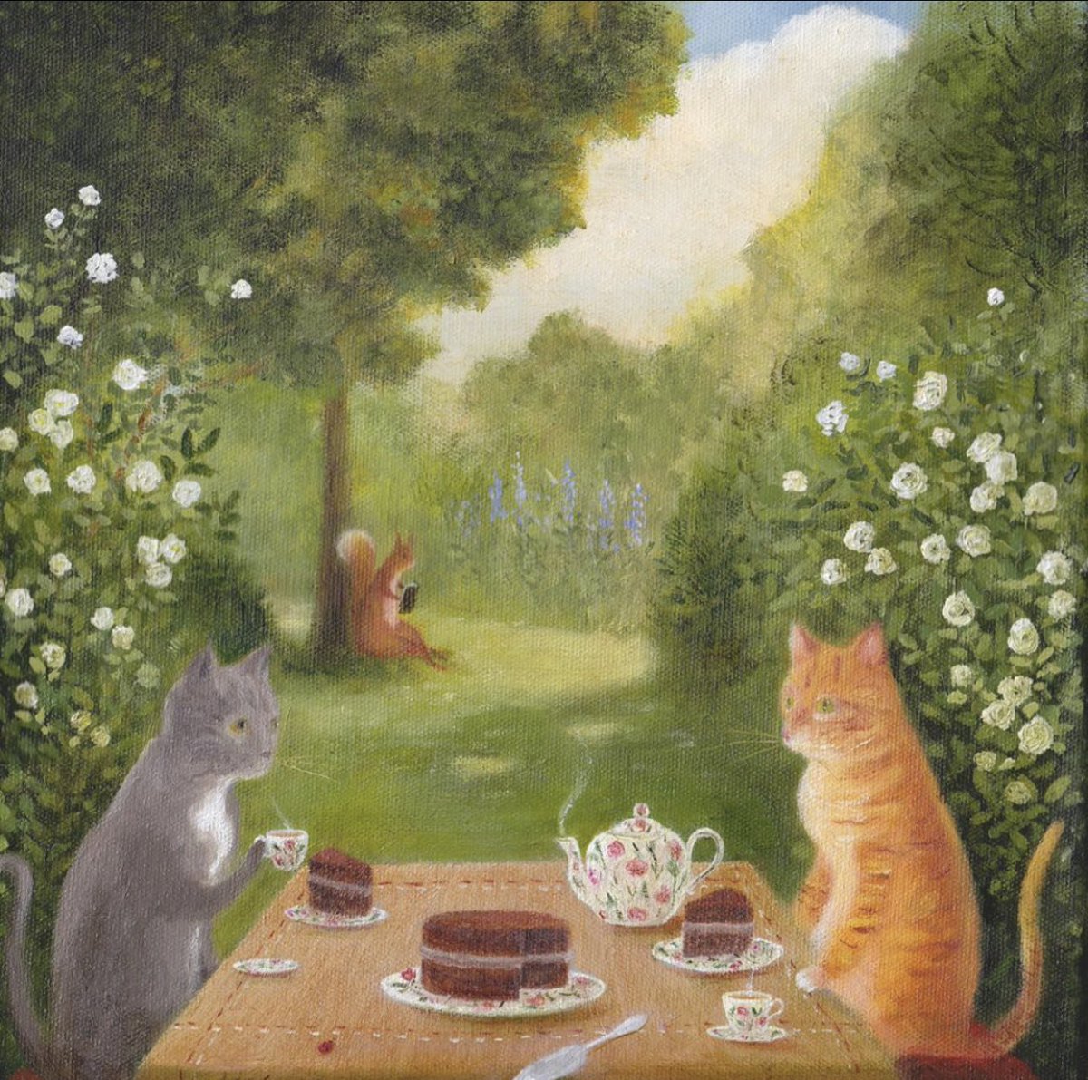 TitaniasRealm's tweet photo. You are all invited for tea and cake in the garden https://t.co/zFC3IP2BdA