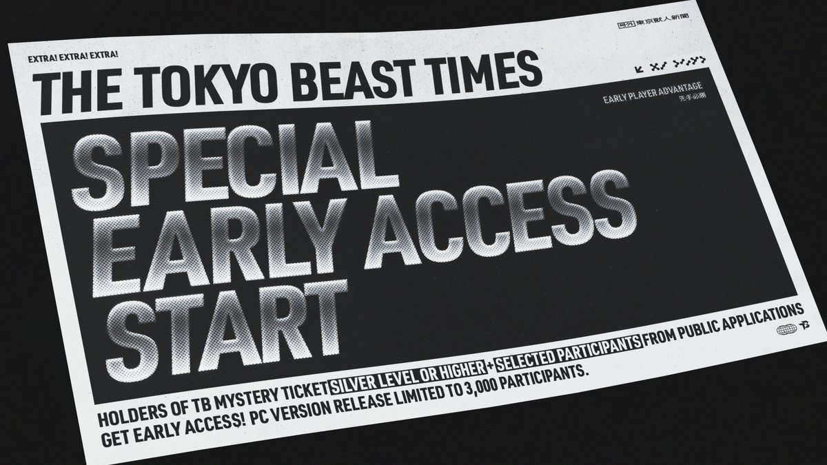 Ivan Bianco ♦️ (@fraternidadecry) on Twitter photo Collab FraternidadeCry x Tokyo Beast
Giveaway 3 Codes Early Access TOKYO BEAST
📊1. Retweet and like this Post.
❤️2. Follow <a href="/TOKYOBEAST_EN/">TOKYO BEAST</a> , <a href="/lombradaos/">Lombrados</a> and <a href="/fraternidadecry/">Ivan Bianco ♦️</a> .
✏️4. Comment something, the giveaway will be based on the comments.
-📝Info Collab FraternidadeCry x Tokyo Beast
Giveaway 3 Codes Early Access TOKYO BEAST
📊1. Retweet and like this Post.
❤️2. Follow <a href="/TOKYOBEAST_EN/">TOKYO BEAST</a> , <a href="/lombradaos/">Lombrados</a> and <a href="/fraternidadecry/">Ivan Bianco ♦️</a> .
✏️4. Comment something, the giveaway will be based on the comments.
-📝Info
