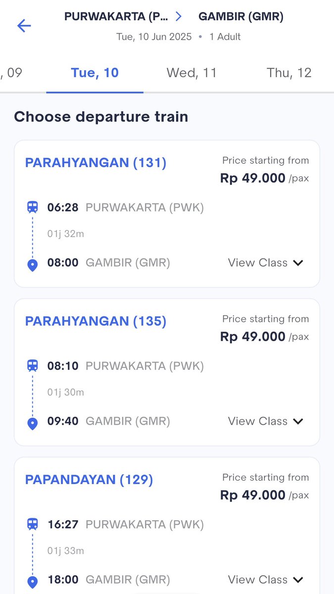 brithyanugroho's tweet photo. Wkwk Bandung-Gambir cuma 80rb an serasa Parahyangan balik ke taun 2016.

*Harga pada gambar di dapat dari hasil mengakali tarif parsial (ekonomi) persambungan BD-PWK lanjut PWK-GMR dan di tambah promo 30% yg saat ini sedang berlangsung sehingga di dapat total harga yaitu 77rb. https://t.co/Ds7NVQ4k4k
