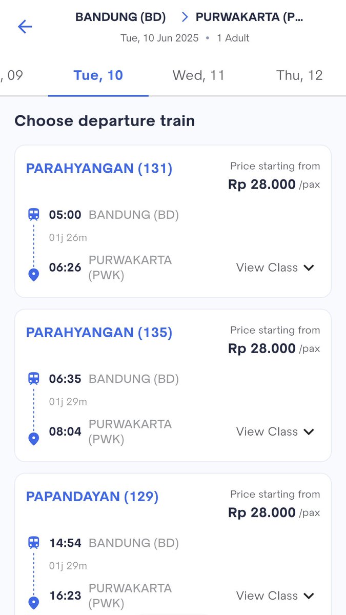 brithyanugroho's tweet photo. Wkwk Bandung-Gambir cuma 80rb an serasa Parahyangan balik ke taun 2016.

*Harga pada gambar di dapat dari hasil mengakali tarif parsial (ekonomi) persambungan BD-PWK lanjut PWK-GMR dan di tambah promo 30% yg saat ini sedang berlangsung sehingga di dapat total harga yaitu 77rb. https://t.co/Ds7NVQ4k4k