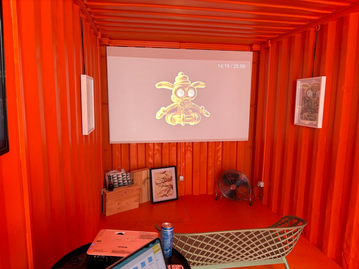 Tommi (@tommi_art) on Twitter photo Looks so cozy at <a href="/vivid_ordinals/">Vivid Gallery</a> container at <a href="/NFCsummit/">NFC SUMMIT - LISBON - JUNE 4-6 2025</a> Artwork at screen: Inflatables by <a href="/shaderism/">Shaderism | Arttu</a> Looks so cozy at <a href="/vivid_ordinals/">Vivid Gallery</a> container at <a href="/NFCsummit/">NFC SUMMIT - LISBON - JUNE 4-6 2025</a> Artwork at screen: Inflatables by <a href="/shaderism/">Shaderism | Arttu</a>