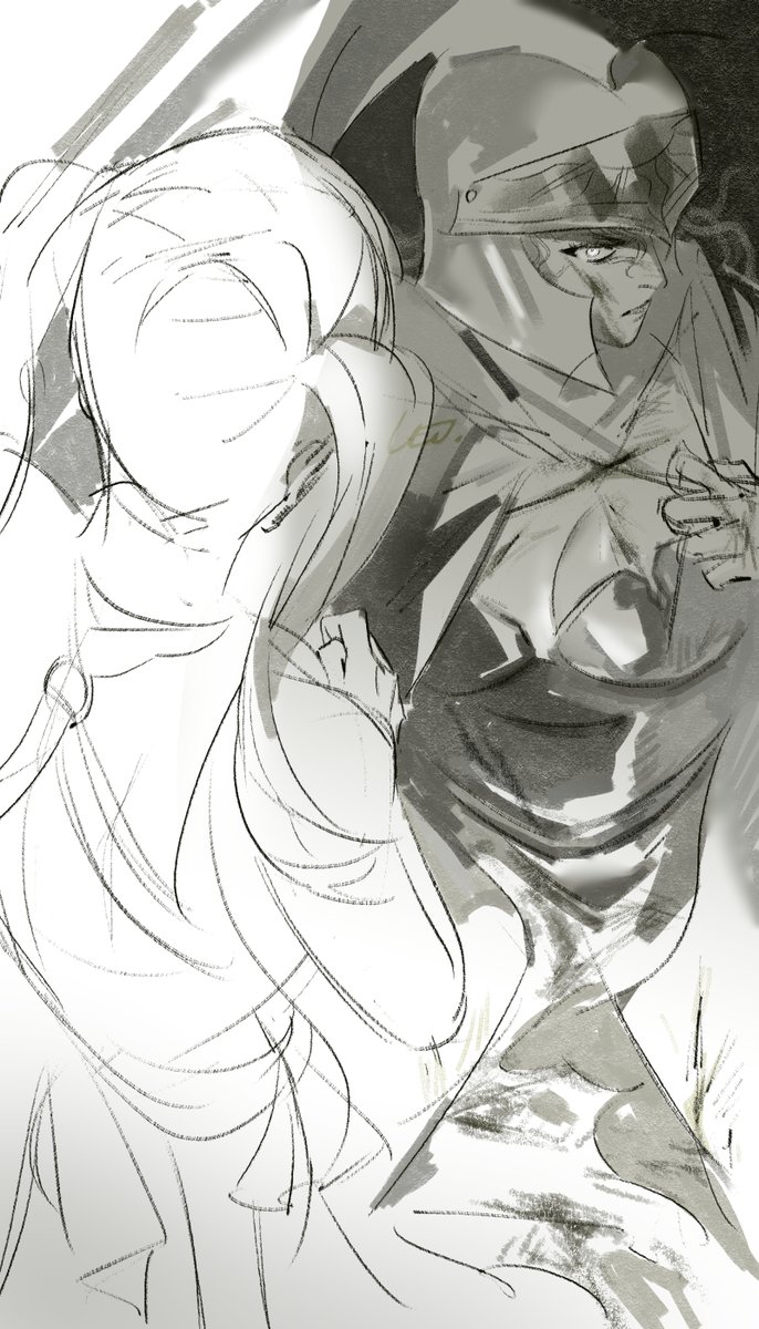 Lampert36266's tweet photo. Some sketches before going back to my job 
#WutheringWaves #Wuwafanart #Augusta #Iuno https://t.co/YAPD1sJwzS