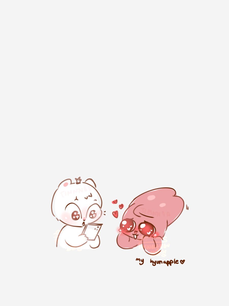 hyunjin's hair growing pic gives me one thought and one thought only : hyunapple