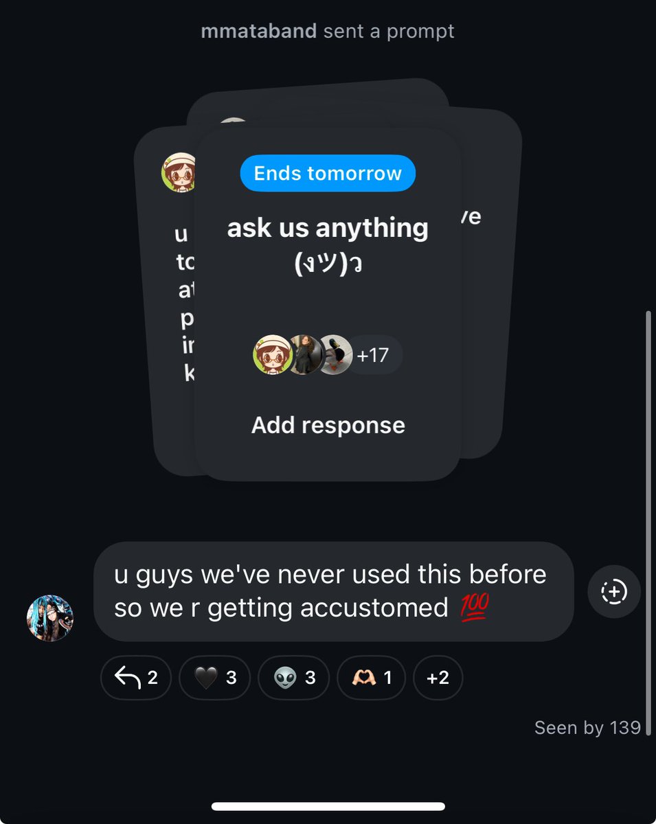 MMATAOnTour's tweet image. MM@TA has started a broadcast channel on IG and are gonna be answering questions!
Join here: instagram.com/channel/AbY2AZ…