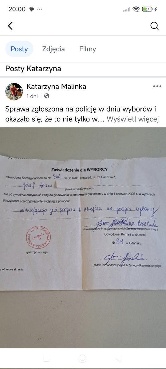Katarzyna (@katarzynadiesel) on Twitter photo <a href="/olajaqbowska/">Alex Morningstar</a> <a href="/AndrzejDuda/">Andrzej Duda</a> Liczba dziw nie mogli głosować bo okazywało się , że ktoś inny już się za nich podpisał ! Kilka takich spraw jest zgłoszonych na Policję . A ile nie jest ?!? <a href="/olajaqbowska/">Alex Morningstar</a> <a href="/AndrzejDuda/">Andrzej Duda</a> Liczba dziw nie mogli głosować bo okazywało się , że ktoś inny już się za nich podpisał ! Kilka takich spraw jest zgłoszonych na Policję . A ile nie jest ?!?