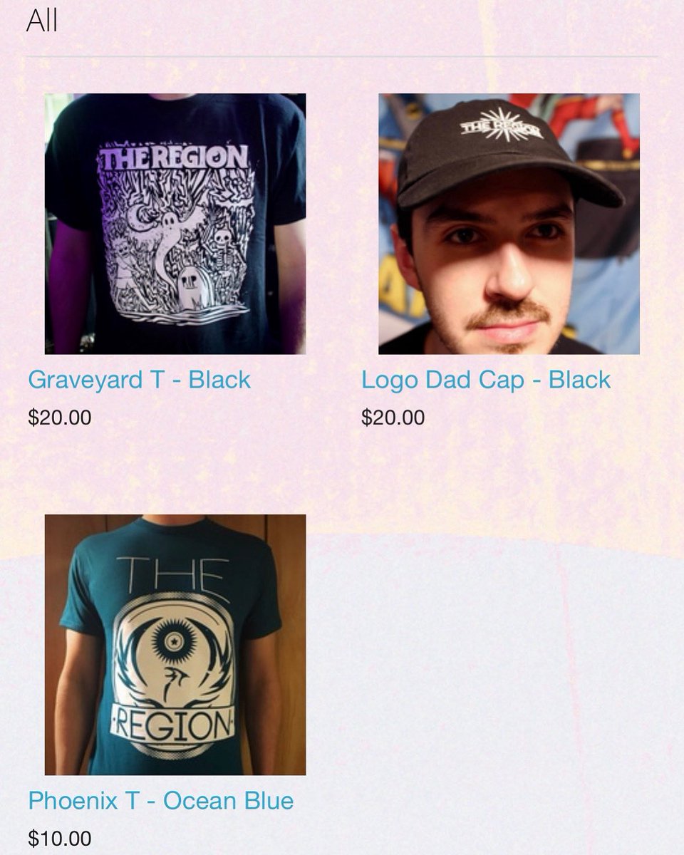 New items up on the online merch store! 

theregionband.com/store