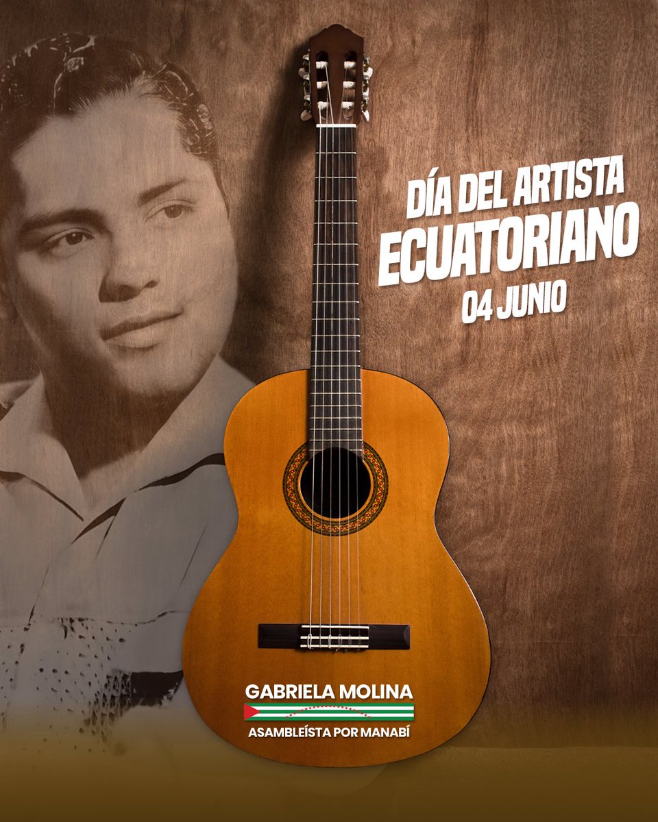 🇪🇨 ¡Feliz Día del Artista Ecuatoriano!
Gracias por inspirarnos, por expresar nuestra identidad y por llenar de arte cada rincón del país.

#DíaDelArtistaEcuatoriano #CulturaViva #GabrielaMolinaAsambleísta #AsambleístaPorManabí 🩵