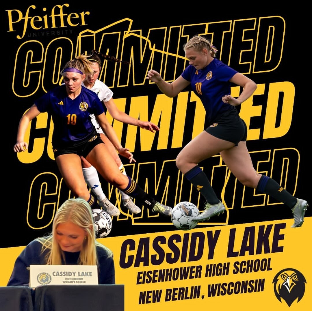 From the State of Wisconsin, Pfeiffer women's soccer would  like to introduce Cassidy Lake. We can't wait to see you representing Pfeiffer University on the pitch!