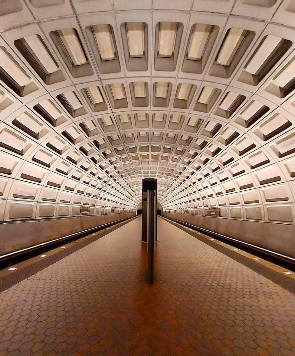 luusssso's tweet image. The Brutalist architecture of the Washington D.C. Metro system