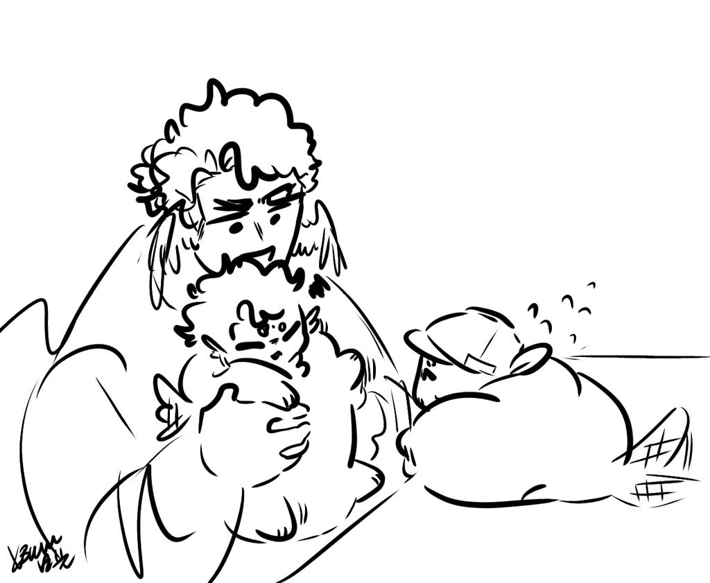 kage_kasai's tweet photo. Doodle before i sleep.. 
#buildermon https://t.co/R7aHhWeegN