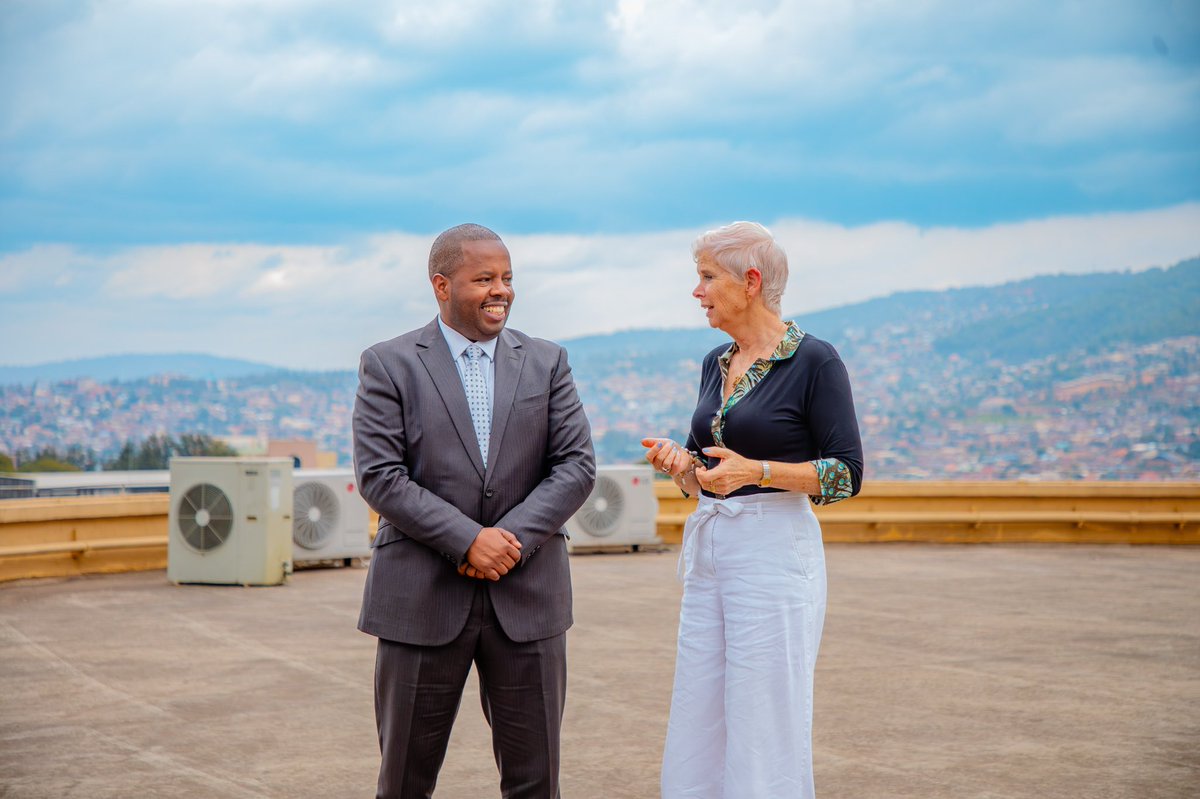 City of Kigali (@cityofkigali) on Twitter photo Today, the Mayor of the City of Kigali, <a href="/dusengiyumvas/">Samuel DUSENGIYUMVA</a>, received a courtesy visit from H.E. Ms Joan J.J. Wiegman, Ambassador of the Kingdom of the Netherlands to Rwanda.
They discussed ways to strengthen ongoing partnerships in sustainable urban development, environmental Today, the Mayor of the City of Kigali, <a href="/dusengiyumvas/">Samuel DUSENGIYUMVA</a>, received a courtesy visit from H.E. Ms Joan J.J. Wiegman, Ambassador of the Kingdom of the Netherlands to Rwanda.
They discussed ways to strengthen ongoing partnerships in sustainable urban development, environmental