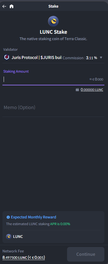 niodamian's tweet photo. You can now stake your $LUNC directly via Cosmostation wallet—supporting the network while earning rewards! I’ve also demonstrated #JurisProtocol node staking with $LUNC, boosting visibility in the #CosmosEcosystem Join the movement #LUNCStaking #Crypto #Blockchain #Web3 #DeFi https://t.co/10ksCI6PPd