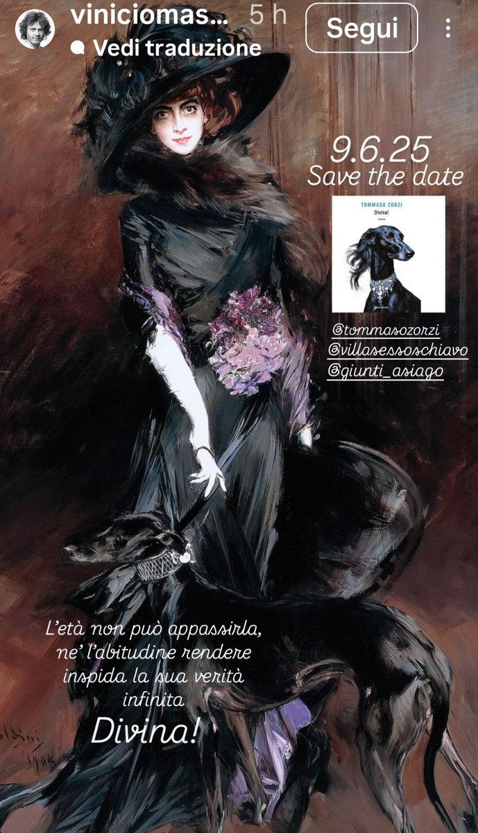 Ro5814's tweet image. Salve the date
9 GIUGNO  ORE 21,00
Villa Sesso Schiavo (Vi)
#Divina
#tommasozorzi 
#tzvip