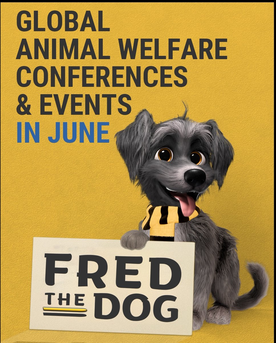 🐾 June is packed with impactful animal welfare events around the globe! 🐾

📢Fred is spotlighting the top conferences, from AI in animal science to anthrozoology and donkey welfare.

Read the full June roundup here: fred.dog/article/global…

#AnimalWelfare #FredTheDog #BeFred