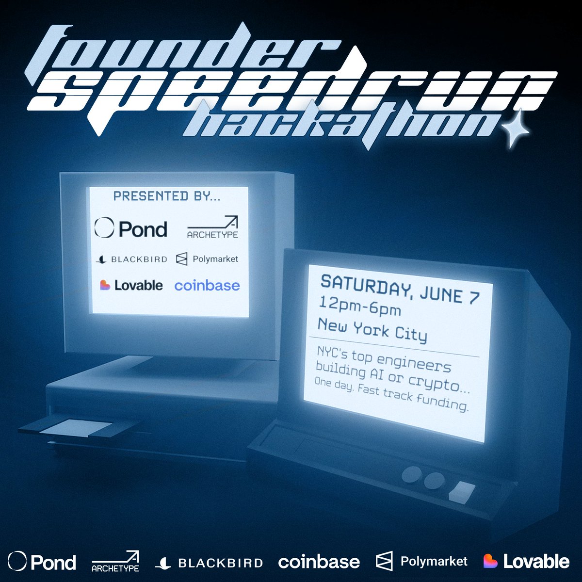 Pond (@pondgnn) on Twitter photo We are happy to announce that <a href="/realtalishaw/">Talisha White</a> from <a href="/lovable_dev/">Lovable</a> will be joining us in a fireside chat and judging 🤩
Alongside leaders from <a href="/archetypevc/">Archetype</a> <a href="/blackbird_xyz/">Blackbird</a> <a href="/coinbase/">Coinbase 🛡️</a> <a href="/Polymarket/">Polymarket</a> and more.
Winners will get special merch from Lovable!
See you there! 🗽 We are happy to announce that <a href="/realtalishaw/">Talisha White</a> from <a href="/lovable_dev/">Lovable</a> will be joining us in a fireside chat and judging 🤩
Alongside leaders from <a href="/archetypevc/">Archetype</a> <a href="/blackbird_xyz/">Blackbird</a> <a href="/coinbase/">Coinbase 🛡️</a> <a href="/Polymarket/">Polymarket</a> and more.
Winners will get special merch from Lovable!
See you there! 🗽