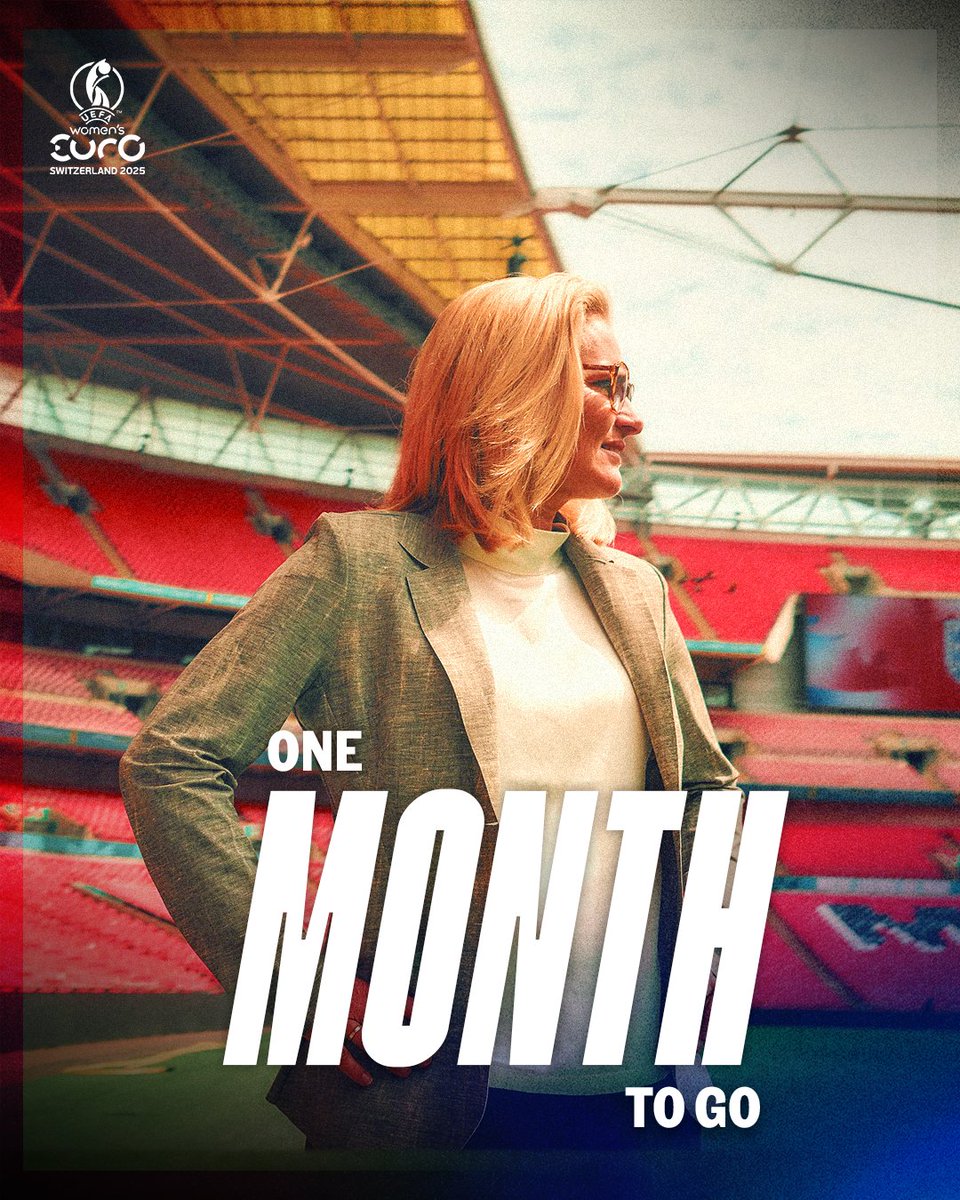 Lionesses's tweet image. It all begins in one month. 🤝

#WEURO2025