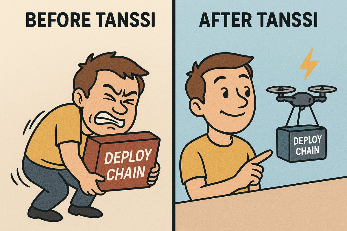 Me lifting a whole chain solo vs Me letting Tanssi do the heavy lifting 💪➡️🛸
#BeforeTanssi #AfterTanssi #ChainDeployed #TanssiMagic