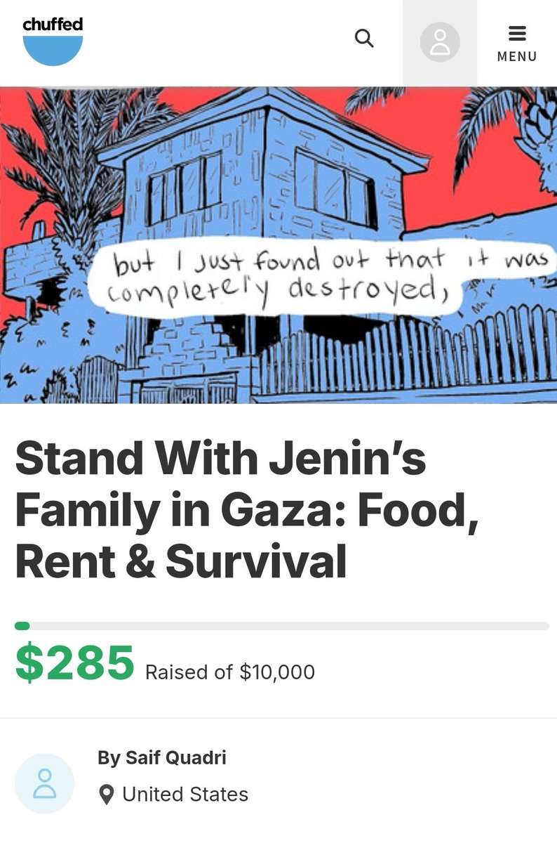 Can we get to 300$ as soon as possible so Saif can transfer the money to me today?
chuffed.org/project/134602…
