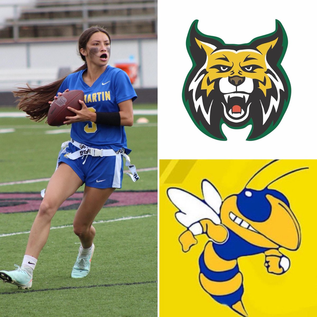 Congratulations to St. Martin HS Girls Flag Football Player Jalyn Nguyen!!! She just received and accepted a FULL SCHOLARSHIP to play Flag Football at Bishop State Community College in Mobile, AL! Thank you to Coach Goode and his staff for believing in Jalyn! @saintsincommunity
