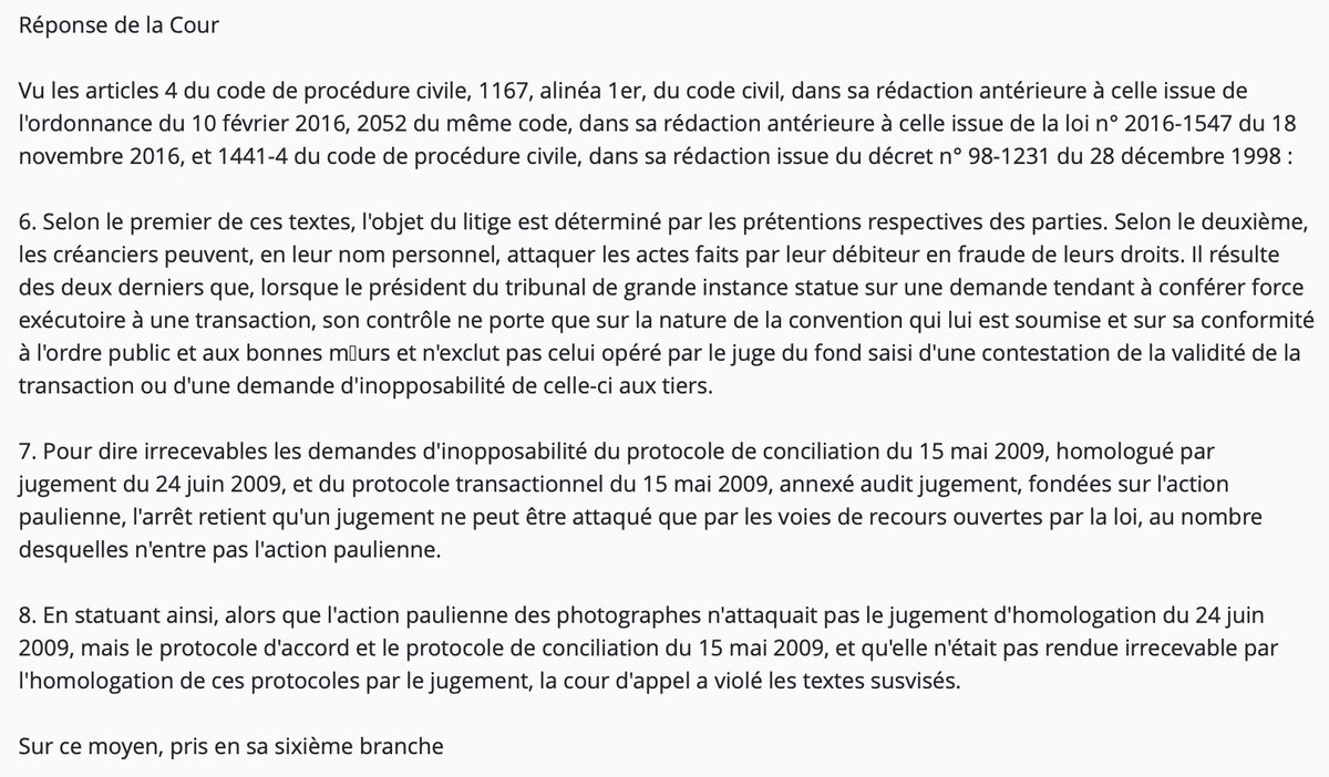 💵Très bel arrêt sur l'action paulienne au croisement entre régime général des obligations et procédure civile.
↘️Com. 4 juin 2025, n°23-12.614, Bulletin
⏩À comparer avec Civ. 1re, 14 sept. 2022, n° 17-15.388. 
<a href="/Dalloz/">Editions Dalloz</a>