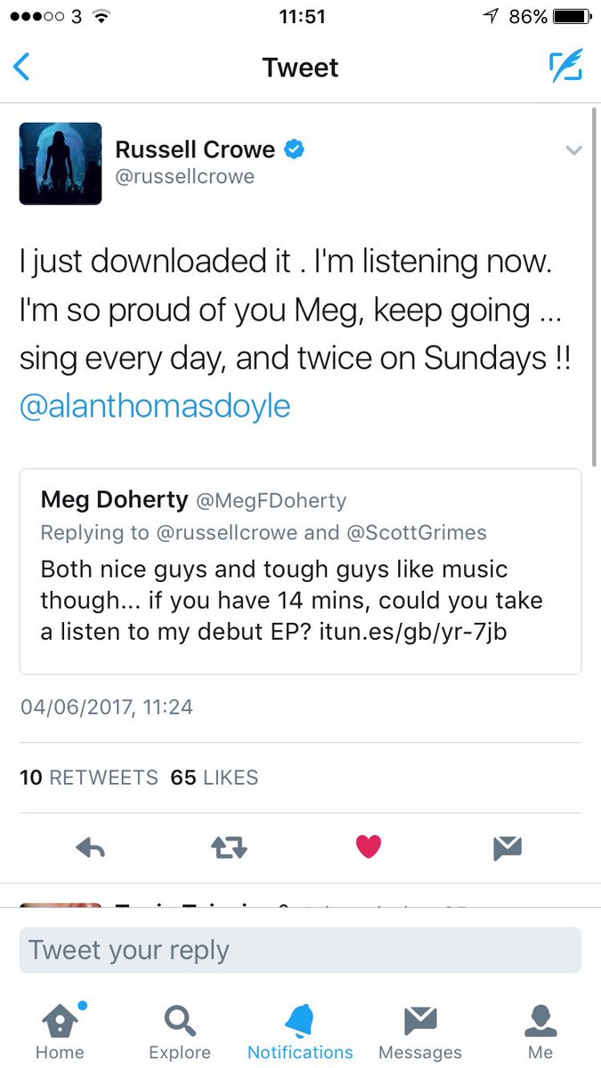 8 years ago <a href="/russellcrowe/">Russell Crowe</a> … still singing every day, even in the classroom!
I must get some new music out soon.