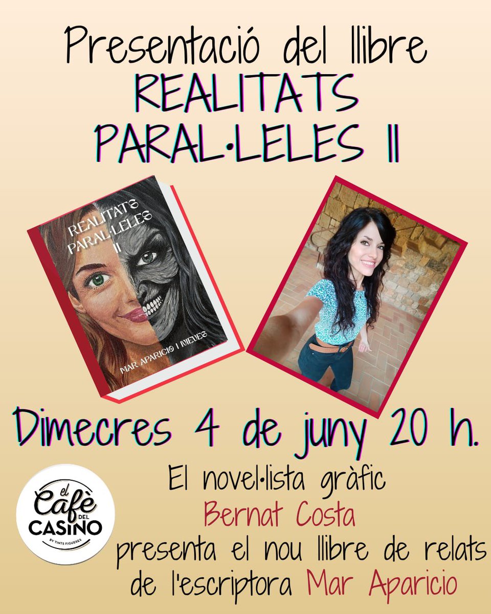La bona amiga <a href="/MarAparicio1979/">MarAparicioNieves</a> presenta el seu llibre ‘Realitats paral·leles’, un conjunt de relats que ella mateixa ha il·lustrat. No us el perdeu!
