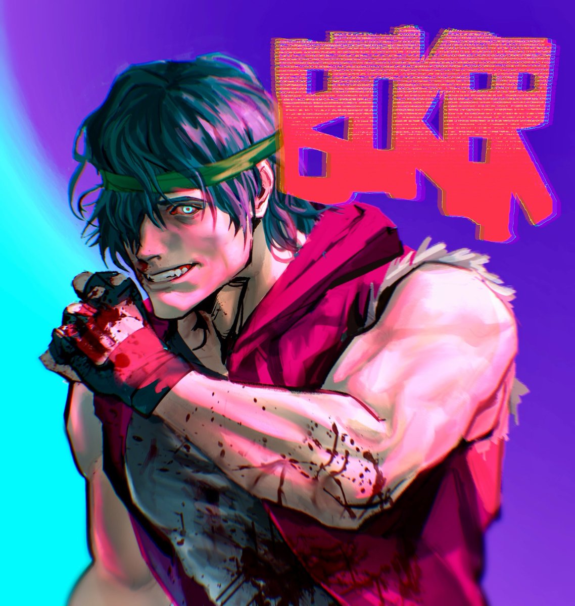 markone_t's tweet image. #hotlinemiami
接力画的biker