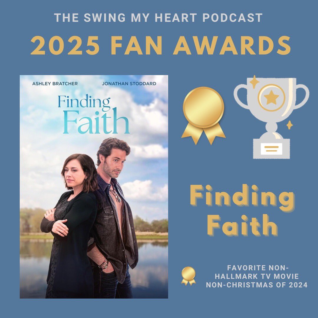 SwingMyHeartPod's tweet image. The votes are in…and the faith is FOUND 💒🙌🏻 Finding Faith takes the crown for the best Non-Hallmark non-Christmas movie of 2024 🏆🤍 #FindingFaith 

📷: Great American Media
