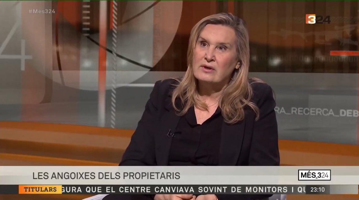 La presidenta de l'Unió de Propietaris: "Si tan fàcil és heretar quatre pisos, per què no ho feu vosaltres, eh? Putos hippies"